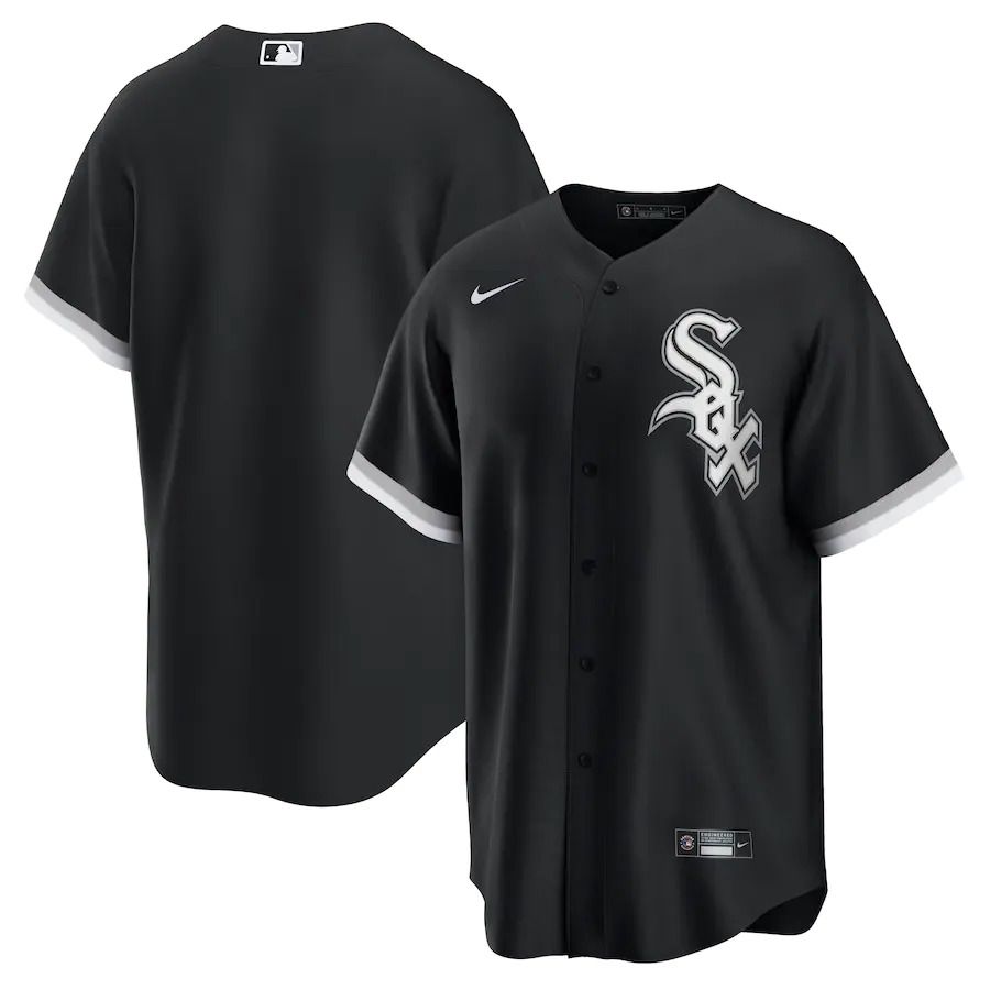 Men Chicago White Sox Nike Black Alternate Replica Team MLB Jersey